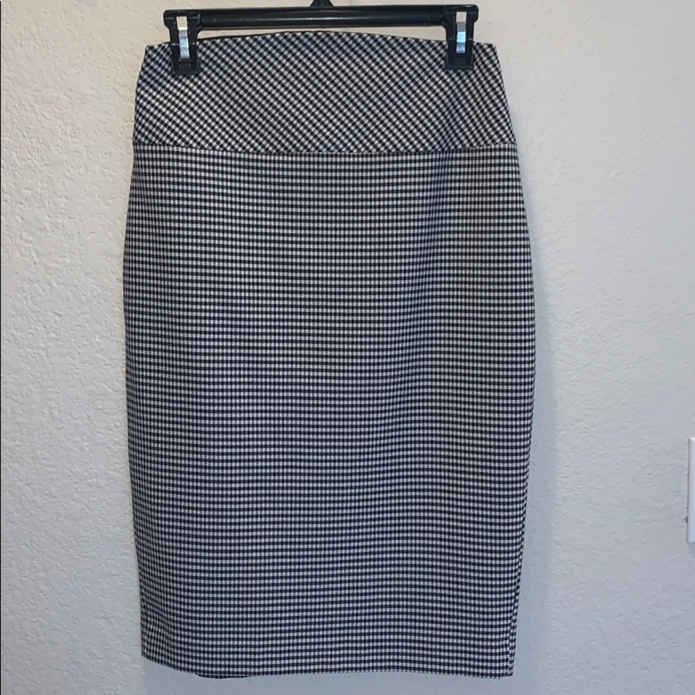 Express Houndstooth Pencil Skirt